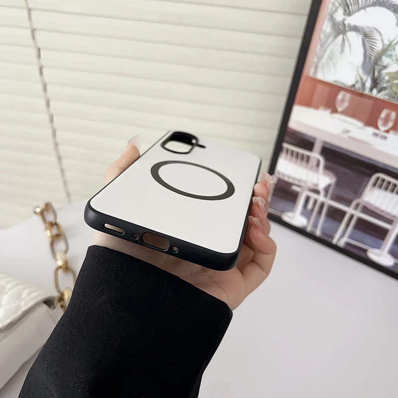 Premium Magnetic PU Leather Protective Case with Wireless Charging Compatibility