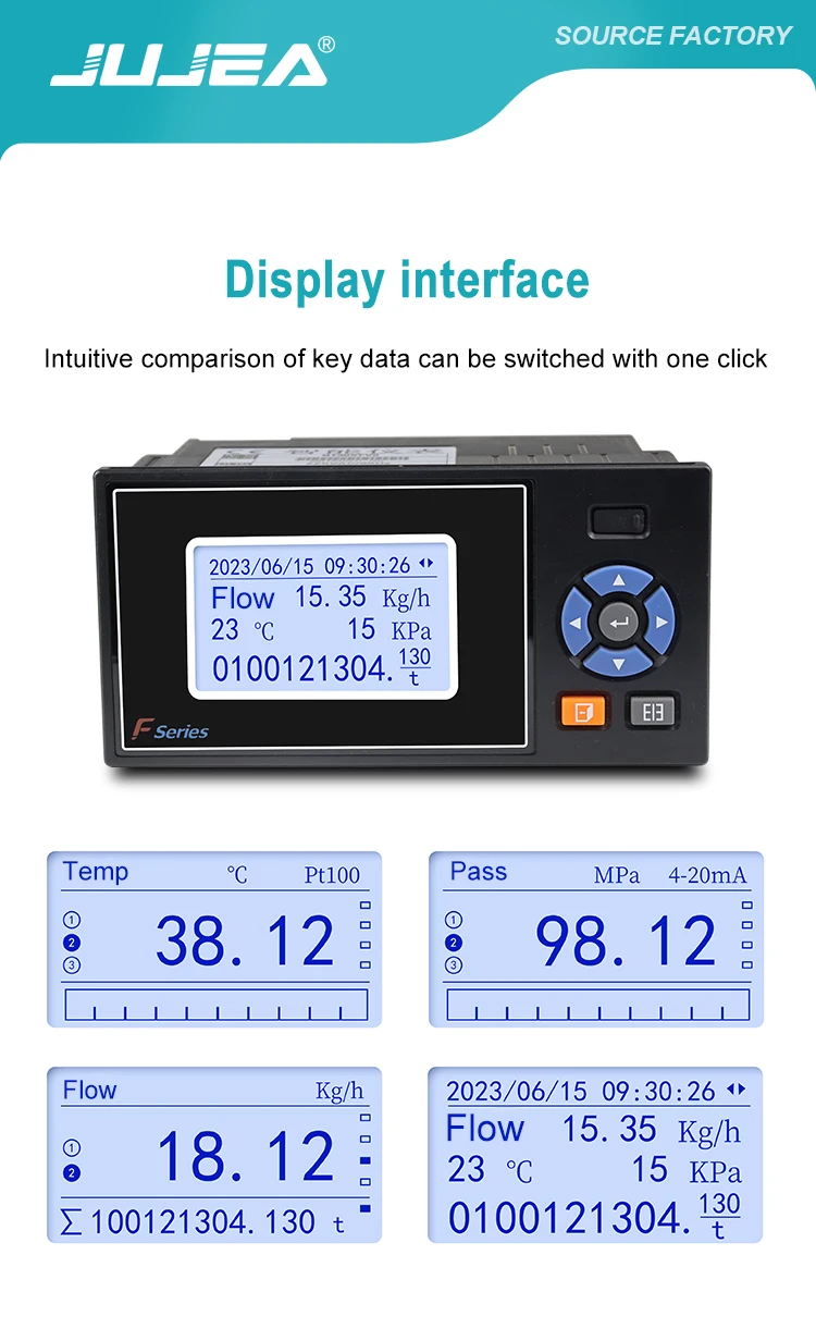Current Data Logger Temperature Humidity Paperless Recording Digital Meter Monit