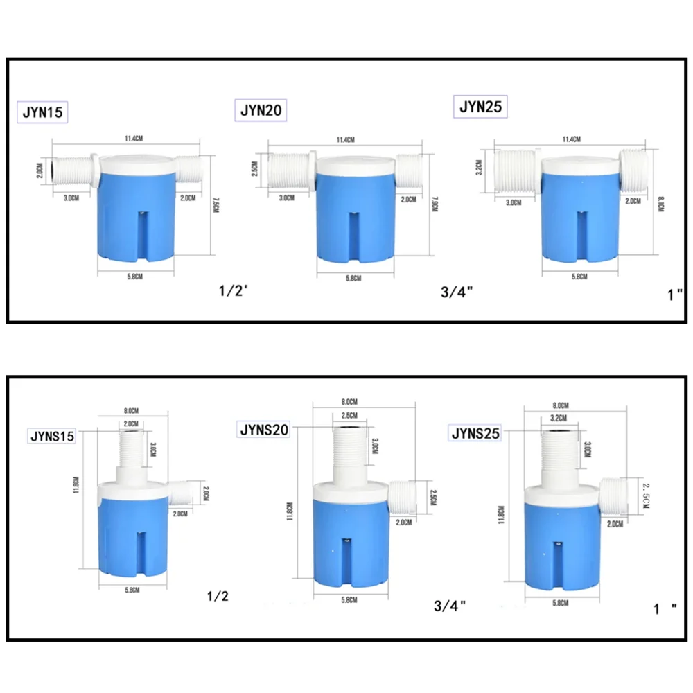 Water Pump Switch 1/2 3/4 1 Automatic Water Level Control Valve Float Ball Valve