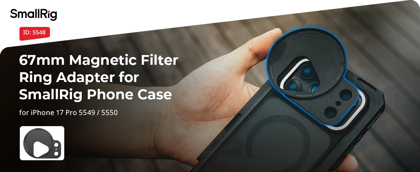 FilMov Attachable 67mm Filter Adapter for iPhone 17 Pro/Pro Max Magnetic Connect