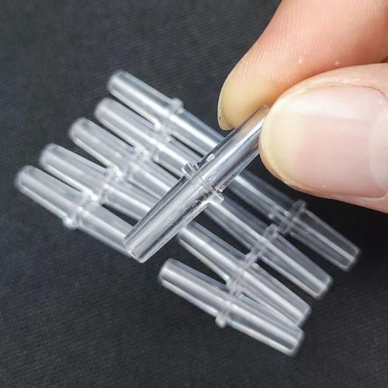10pcs 4mm Straight Shaped Fish Tank Air Line Tubing Joints Oxygen Air Pump Line Tubing Joints Connectors Accessories 4