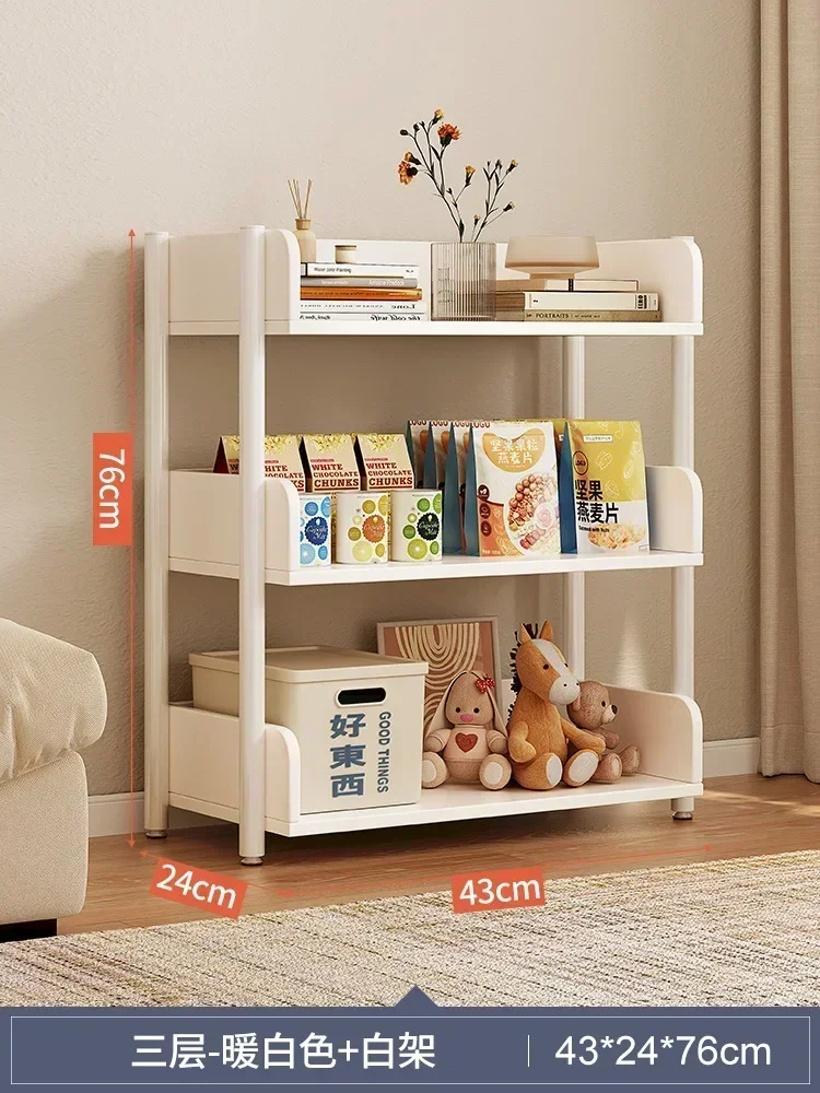 Bookshelf Rack Living Room Multi Layer Storage Reading Shelf Home