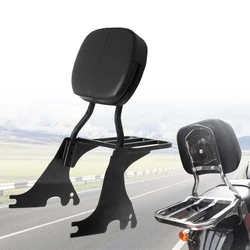 Detachable Passenger Sissy Bar Backrest with Luggage Rack For Harley Sportster XL883 1200 48 04-17