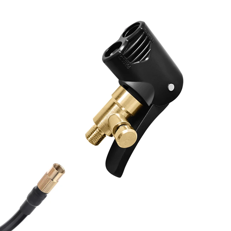 Description Picture 3 of itemBicycle Air Nozzle Brass Portable Tire Chuck Pump Valve Connector Adapter Bike Tyre Wheel Valves Part Inflatable Pumps