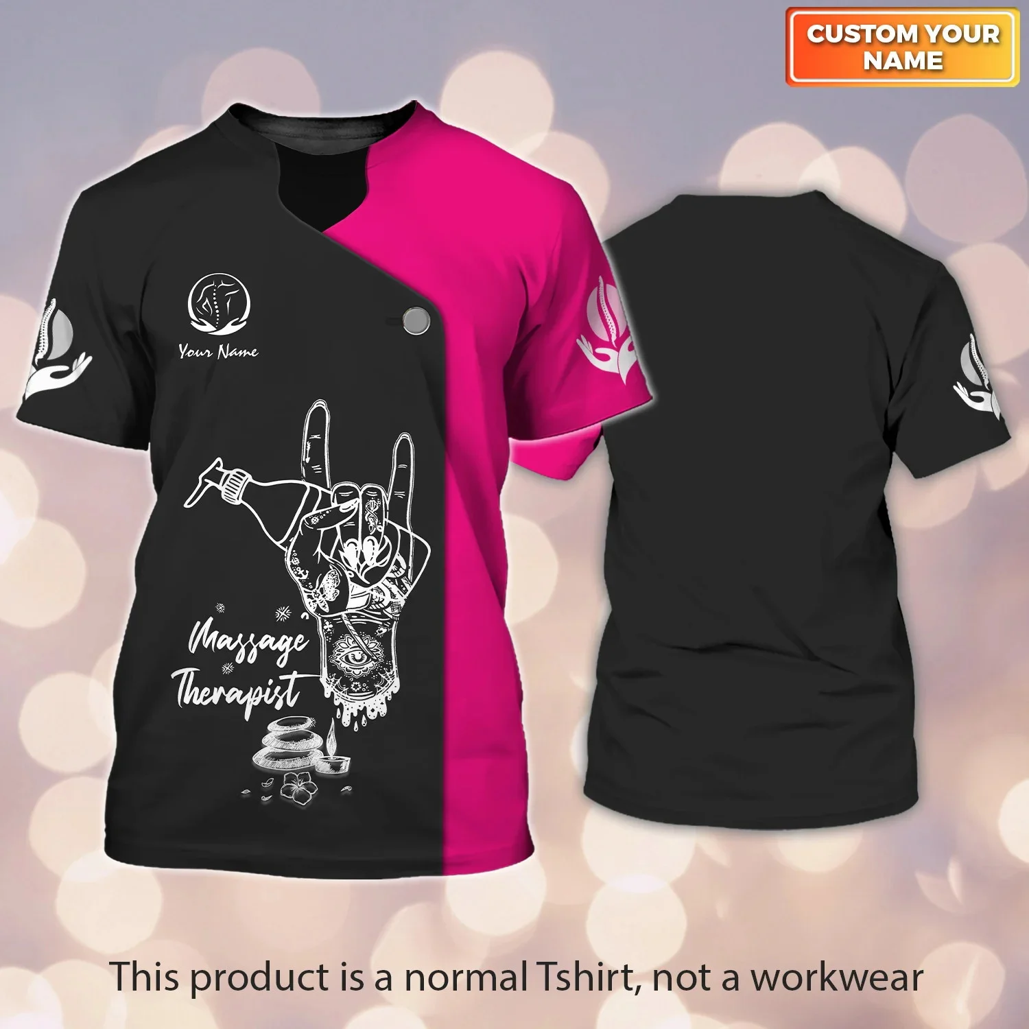 2023 neueste Sommer männer T-shirt Massage Therapeut Personalisierte 3D Gedruckt Unisex Casual t-shirt Massage Therapie Uniform DW168 – Detail 23