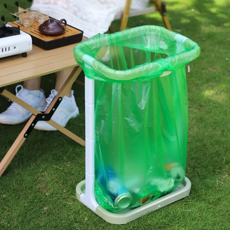 Portable Outdoor Cam BBQ Plastic Bag Stand Household Kitchen Waste Paper Ra Universal Purpose Home Cleaning Tool
