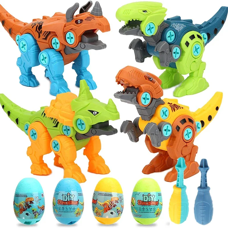 

Combination DIY Disassembly Assembly Dinosaur Toy Set Screw Nut Assembling Model Educational for Children Kids Gift