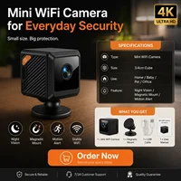 Mini caméra WiFi 1080P, vision nocturne, sécurité domestique intelligente, surveillance CCTV, camping en plein air, caméra subminiature 8