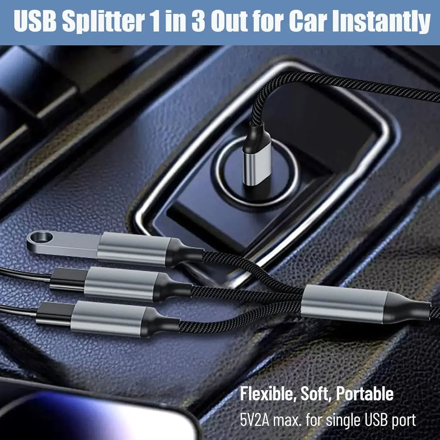 Universal Multi-Port 3-in-1 USB Hub Adapter