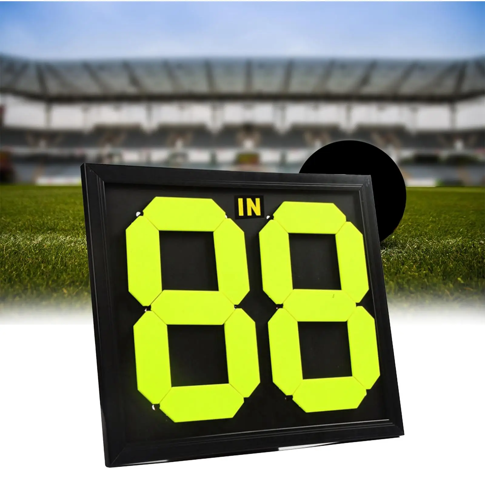 Football Soccer Manual Substitution Board Card Fine Workmanship for Referee Fluorescent Display