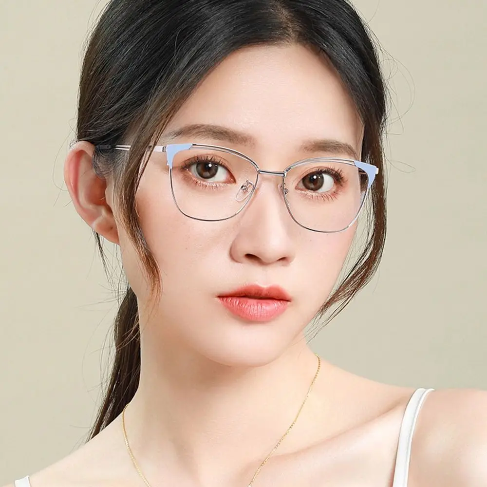 Blue Ray Blocking Anti-Blue Light Glasses Classic Ultralight Metal Frame Eyewear Protezione Per Gli Occhi Occhiali Quadrati Uomo Donna