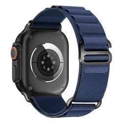 Alpine Nylon Strap Bracelet for 38 40 41 S10-42mm (Navy blue-Black)