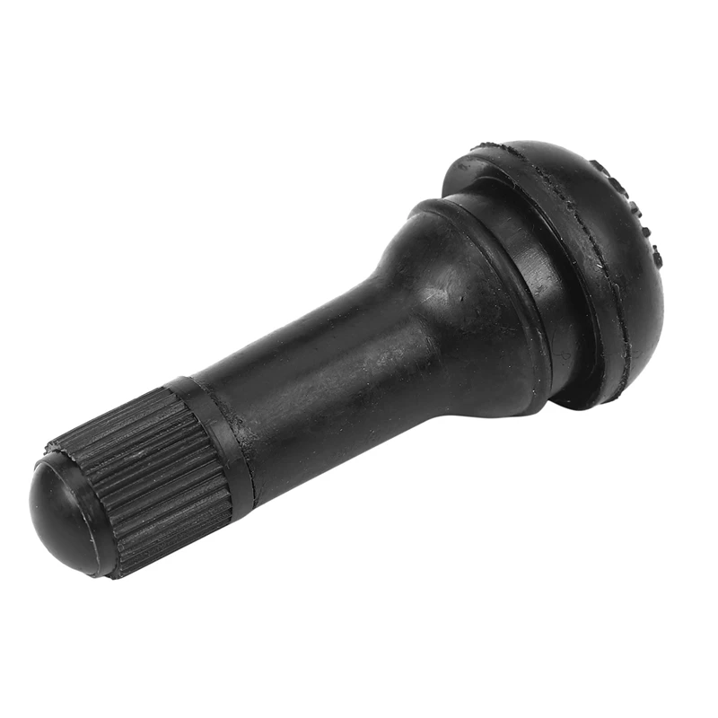 100Pcs TR 413 Short Rubber Car Tubeless Vacuum Snap-In Tire Valve Stems Alloy