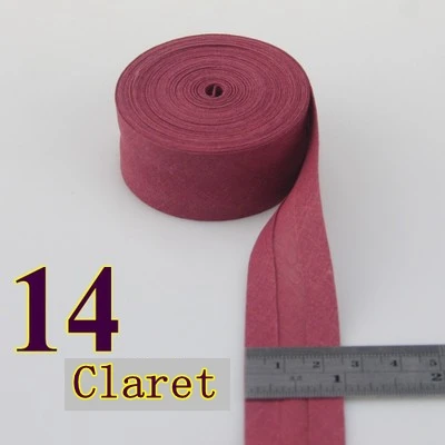 Premium Cotton Bias Tape - Folded and Ironed for Crafts, Sewing, and Quilting - Multiple Lengths Available