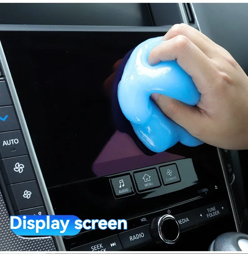 160g Car Cleaning Gel Duster Removes Interior Dust Air Vent Dashboard Laptop