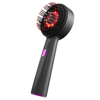 Electric Vibration Massage Comb Red Light Therapy Hair Growth Massage Scalp Brush Anti Hair Loss Liquid Oil Applicator Hair Care 2