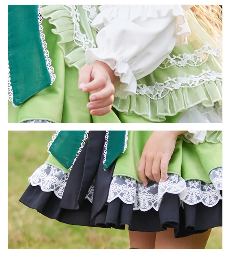 Herbst Winter Neue Mädchen Lolita Kleid Mädchen High End Gestickte Prinzessin Kleider Spitze Spleißen Ballkleid für Kinder Kinder – Detail 10