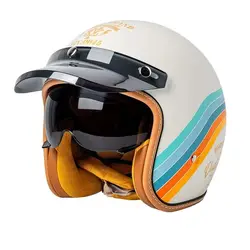 DOT Certificates Retro half helmet motorcycle helmet ladies motorcycle three-quarters male cruising American Harley helmet