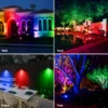 Outdoor Light Garden Landscape Decoration RGB EU/US Plug Spotlight Waterproof Pathway Yard Spike Lawn Lamp 110V 220V Lighting 2