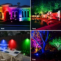 Outdoor Light Garden Landscape Decoration RGB EU/US Plug Spotlight Waterproof Pathway Yard Spike Lawn Lamp 110V 220V Lighting 2