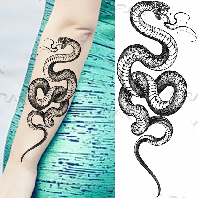 Sternum Snake Tattoo by @seed.sprout.tattoo - Tattoogrid.net