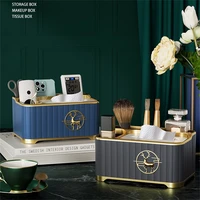 Home Desktop Tissue Box Multifunction Napkin Storage Boxes Living Room Remote Control Organizer Luxury Coffee Table Paper Holder 1