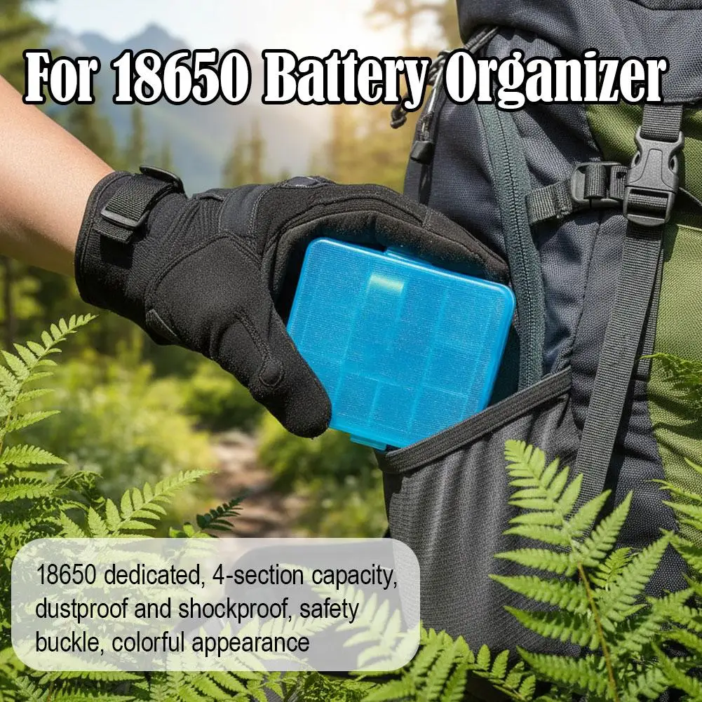 18650 홀더 하드 플라스틱 케이스 홀더 18650 배터리 케이스 컨테이너 홀더용 배터리 보관함
