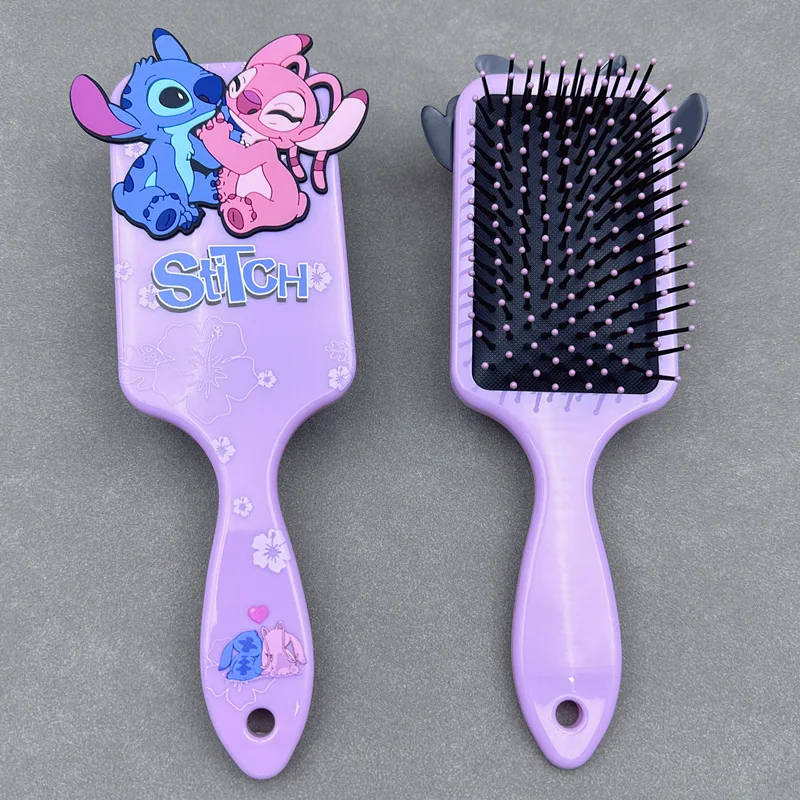 thumbnail image 1 of Peines de animé Lilo Stitch con cojín de aire de Mickey Minnie Mouse, peines de masaje con dibujos animados de Stitch, peines para niñas, cepillos para el cabello, regalo de cumpleaños, 1 of 4