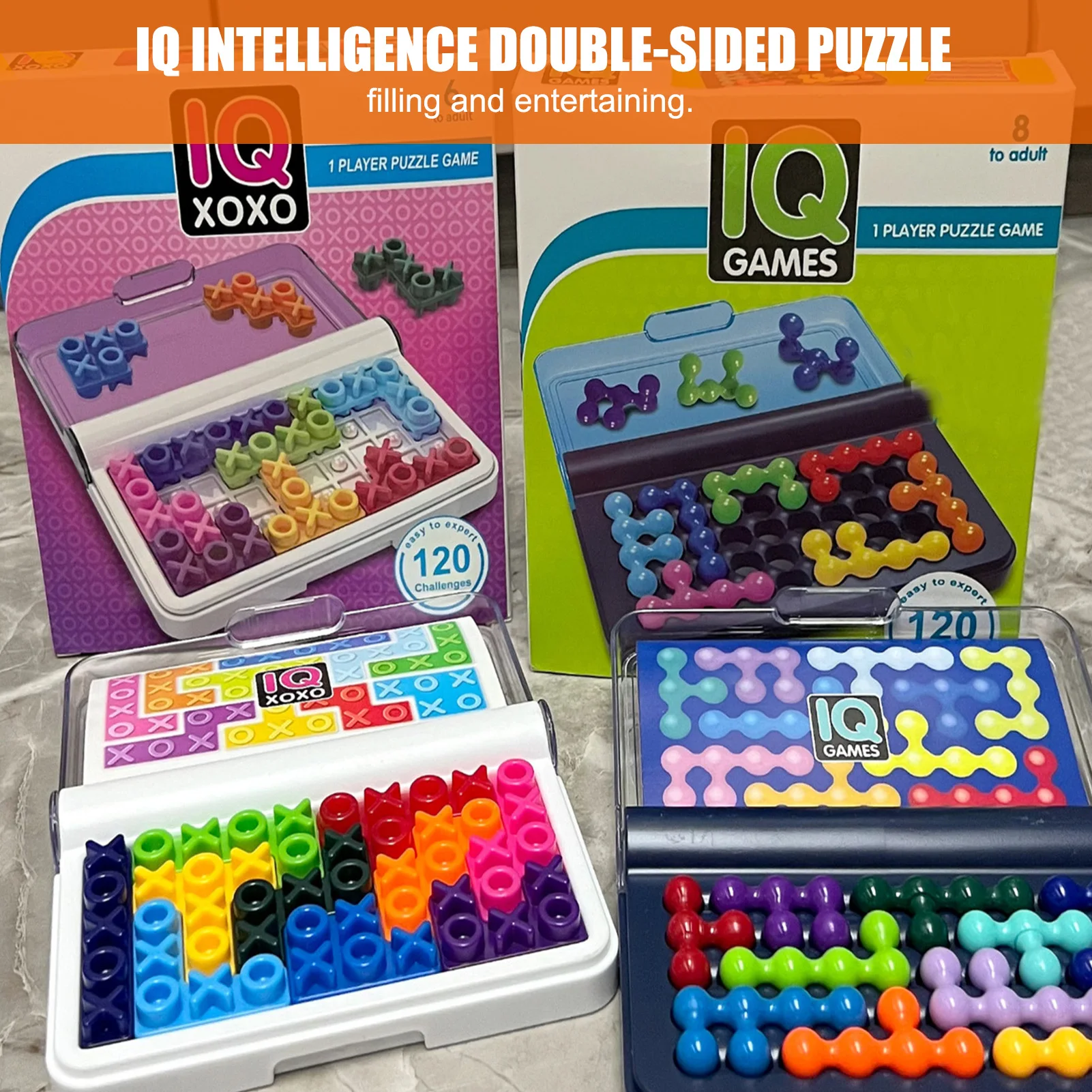 Clássico desafios solução lógica habilidade cognitiva-construir cérebro jogo  iq puzzler pro brinquedos engraçados - AliExpress