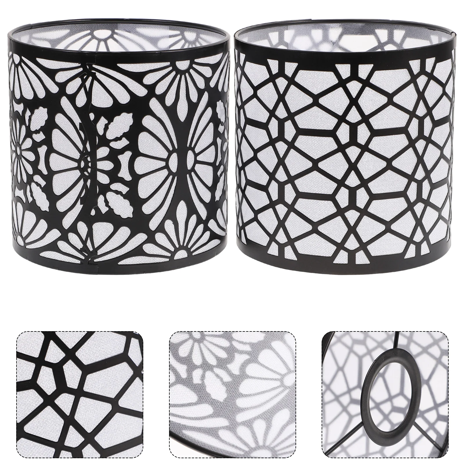 

2 Pcs Butterfly Metal Lampshade Small Lampshades for Table Hotel Branches Indoor