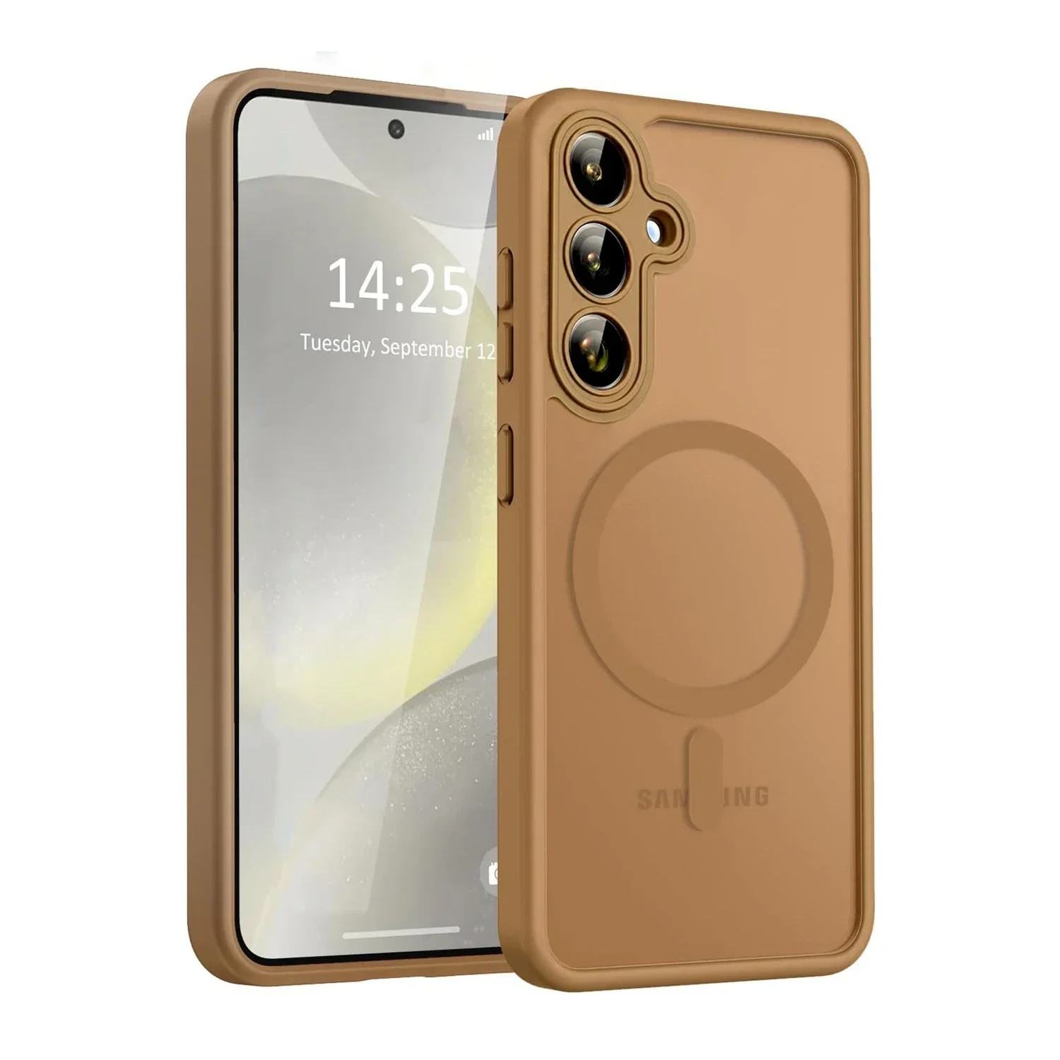 Luxury Matte Translucent Magnetic Wireless Charge Phone Case with Magsafe Cover
