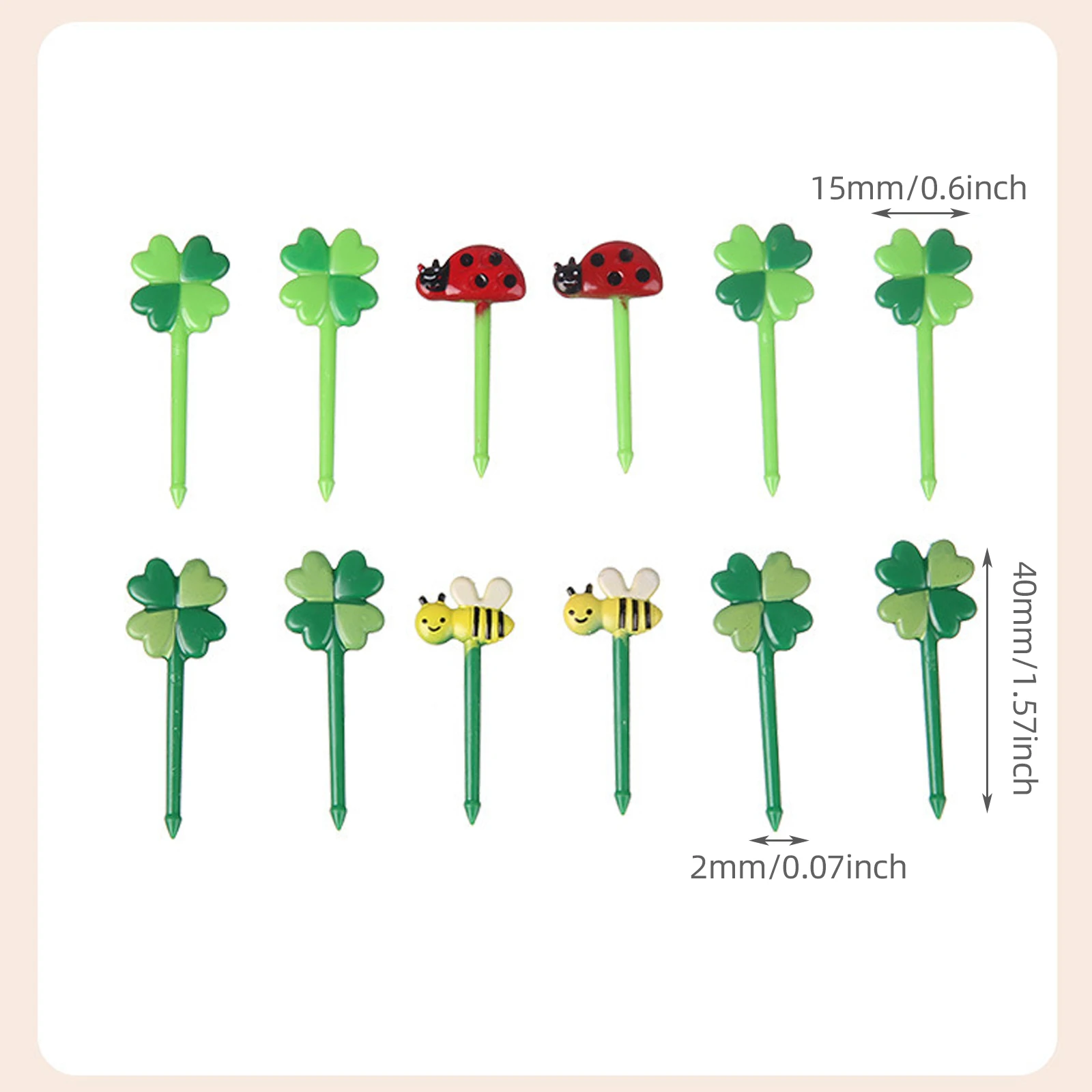 12Pcs Kids Fruit Picks Needle Stick Toothpicks Mini Creative Fruit Cake Dessert Food Forks Lunch Box Decor Bento Accessories fruit fork food toothpicks food picks