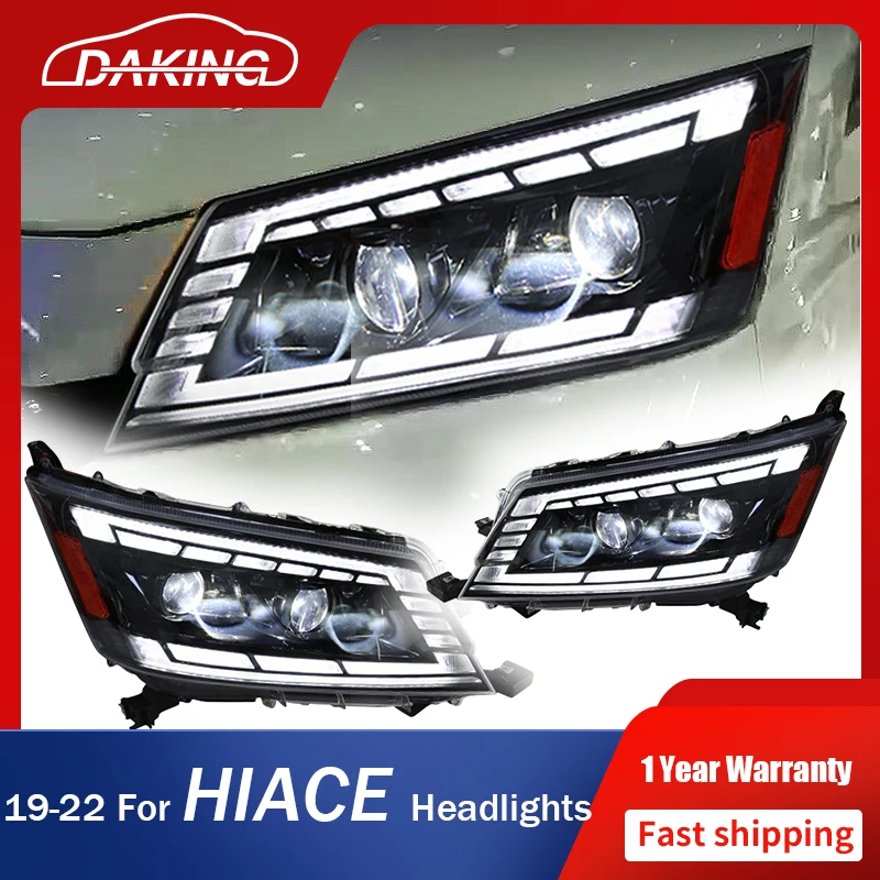 

Car LED Headlights for TOYOTA HIACE 2019-2022 Front Signal Lights Animation All LED DRL Dynamic Turn Signal Head Lamp Assembly