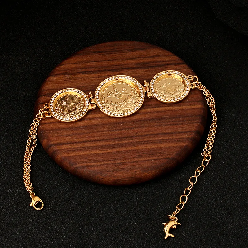 関税/送料込み【en route】18Kコインブレスレット Gold Coin Bracelet | en route jewelry