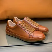 European classical Collection 2025 Premium Vintage genuine Leather Sneakers Business Casual Men's Shoes 1