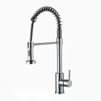 Vegetable basin faucet Two-speed rotatable multi-functional kitchen black spring hot and cold faucet 5