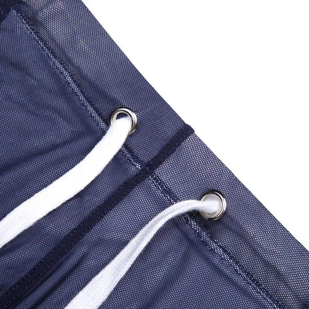 Mesh Breathable Fitness Training Capri Tights High Elastic Cycling Pants For Men