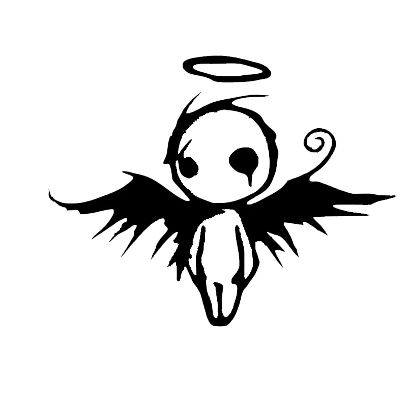 

Car Sticker Funny Gothic Dark Fallen Angel Death Wing Vinyl Sticker Car Bumper Rear Window Body Decoration Decal Waterproof,13cm