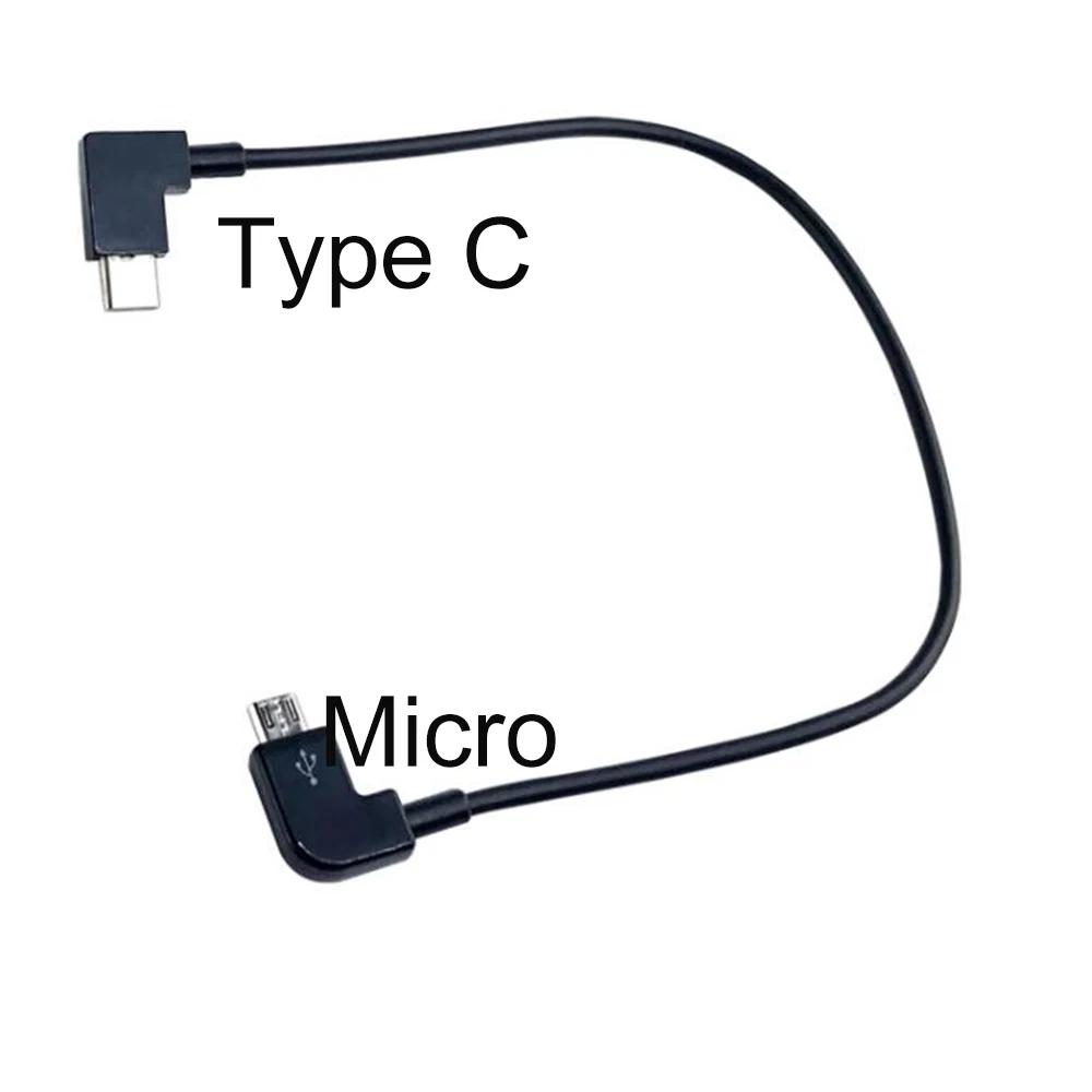 Hubsan Zino H117S ZINO MINI Pro SE RC 드론 예비 부품, 원격 송신기 연결 어댑터 케이블, 마이크로 USB C 타입 라이트닝