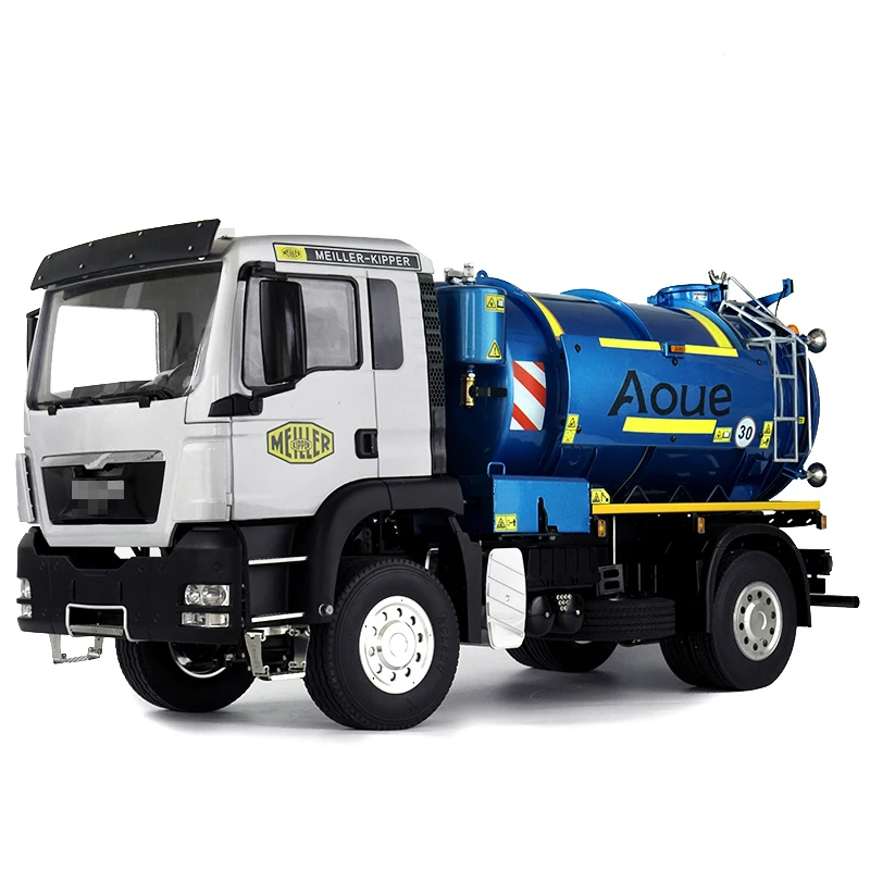 LESU1/14 simulation model toy 4X4 high torque with vacuum tank suction tank full metal chassis 5