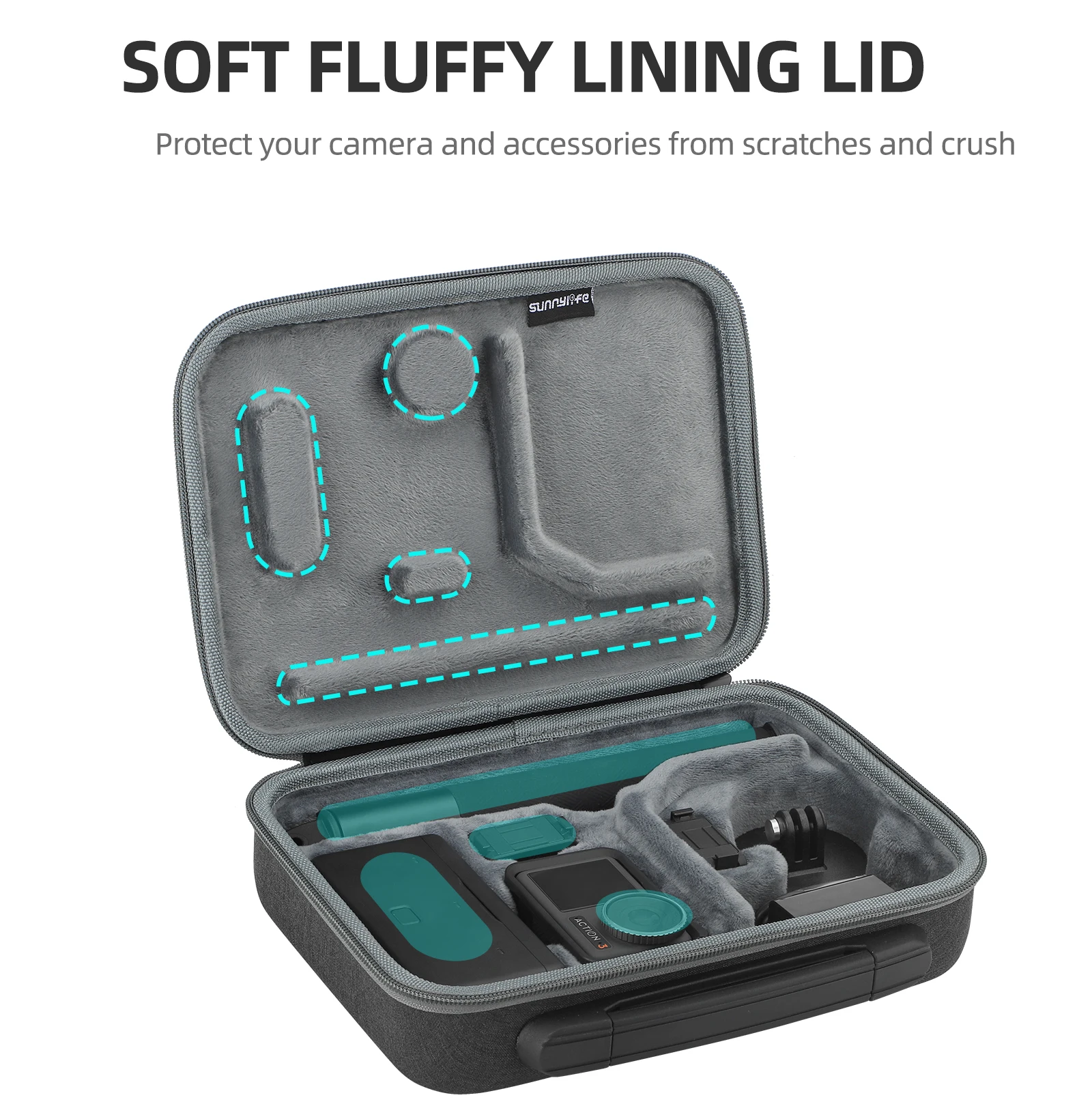 Storage Case For DJI Action 4/Action 3 Adventure Combo Bag Mini Standard Combo Bag Portable Carrying Handbag