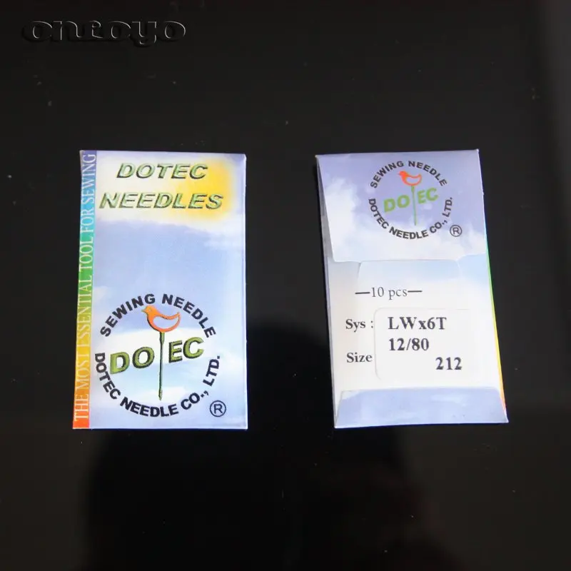 Dott Sewing Needles Industrial Blind Stitch Sewing Machine Spare Parts Jukind Brother Zoje... LWx6T 80/12 10Pcs LW*6T