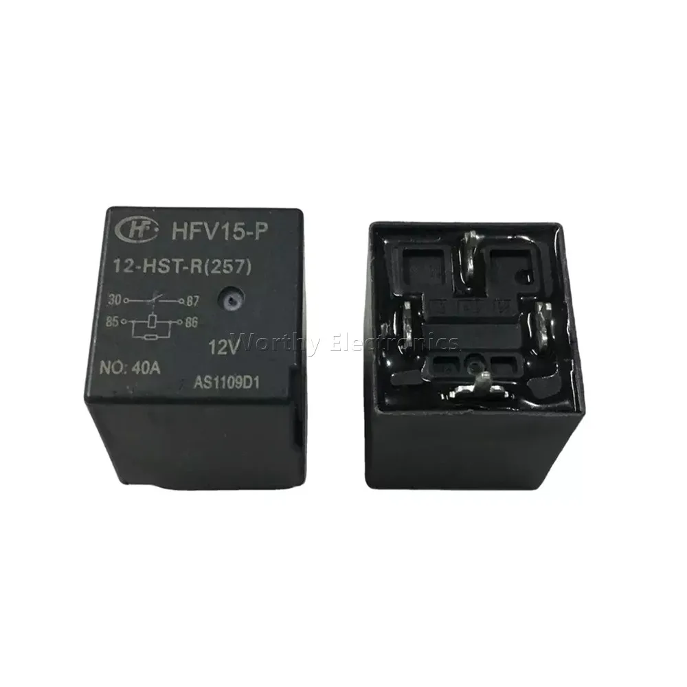 

Free Shipping 10PCS/LOT 12VDC 40A 4PIN Relay HFV15-P 12-HST-R