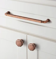 5 นิ้ว (128 มม.) รูดึงตู้กลางทองเหลืองโบราณสังกะสีอัลลอยด์ห้องครัวลิ้นชักดึง Dresser Knobs ลิ้นชักจับฮาร์ดแวร์ 5