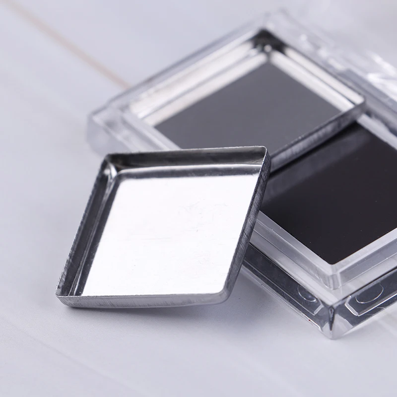 2 Grids pots empty magnetic eyeshadow pigment aluminum palette tin pans makeup 5
