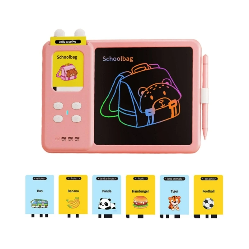 

Drawing Board for Kids Electronic Flash Card Reading Writing Doodle Pad Kid Toy