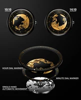 CIGA Design Luxury Watches for Men Automatic Movement 2024 U Series Blue Planet Gilding Version Ceramic Mechanical Wristwatches 2