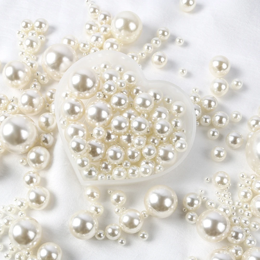 2-25mm No Hole Acrylic Beads Imitation Pearl Loose Bead for Headwear Shoes Bags Caps Garment Trim DIY Craft Jewelry Making Supplies acrylic beads,imitation pearl beads,acrylic craft beads
