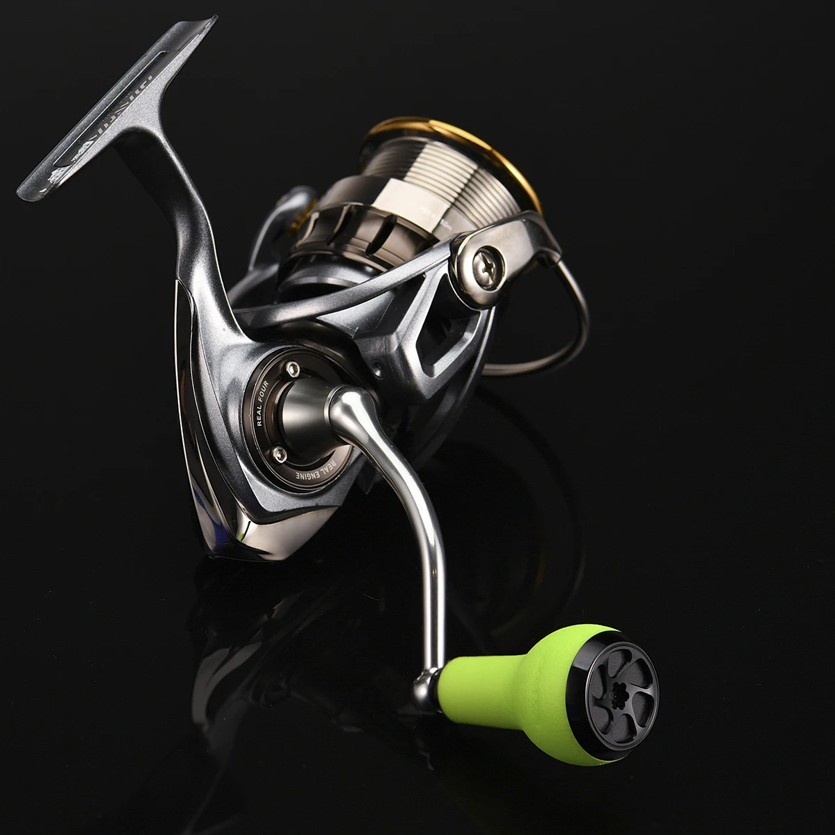 Bouton Gomexus A27SKTNBK – TPE Gris Argent – 27 Mm – Pour Moulinets Shimano A Et Daiwa S