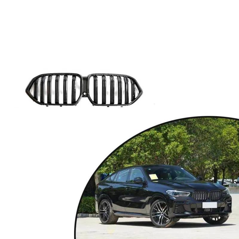 

For 2021-2022 BMW G06 X6 F96 X6M Dry Carbon Fiber Front Kidney Grille